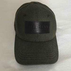 FILSON Leather Patch Logo Logger Cap